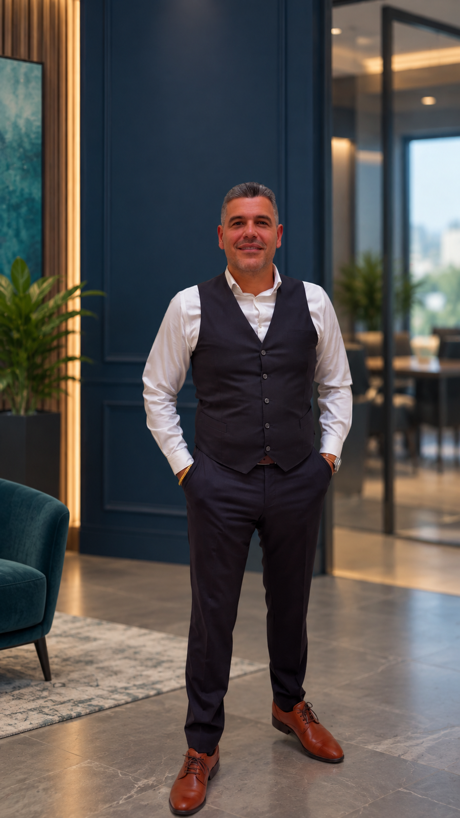 Oussama Mawas in a contemporary executive setting